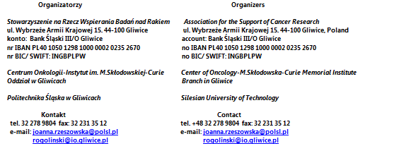 Kontakt z organizatorami